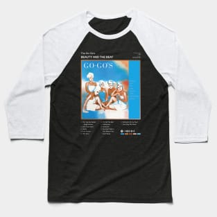 The Go-Go's - Beauty And The Beat Tracklist Album Baseball T-Shirt